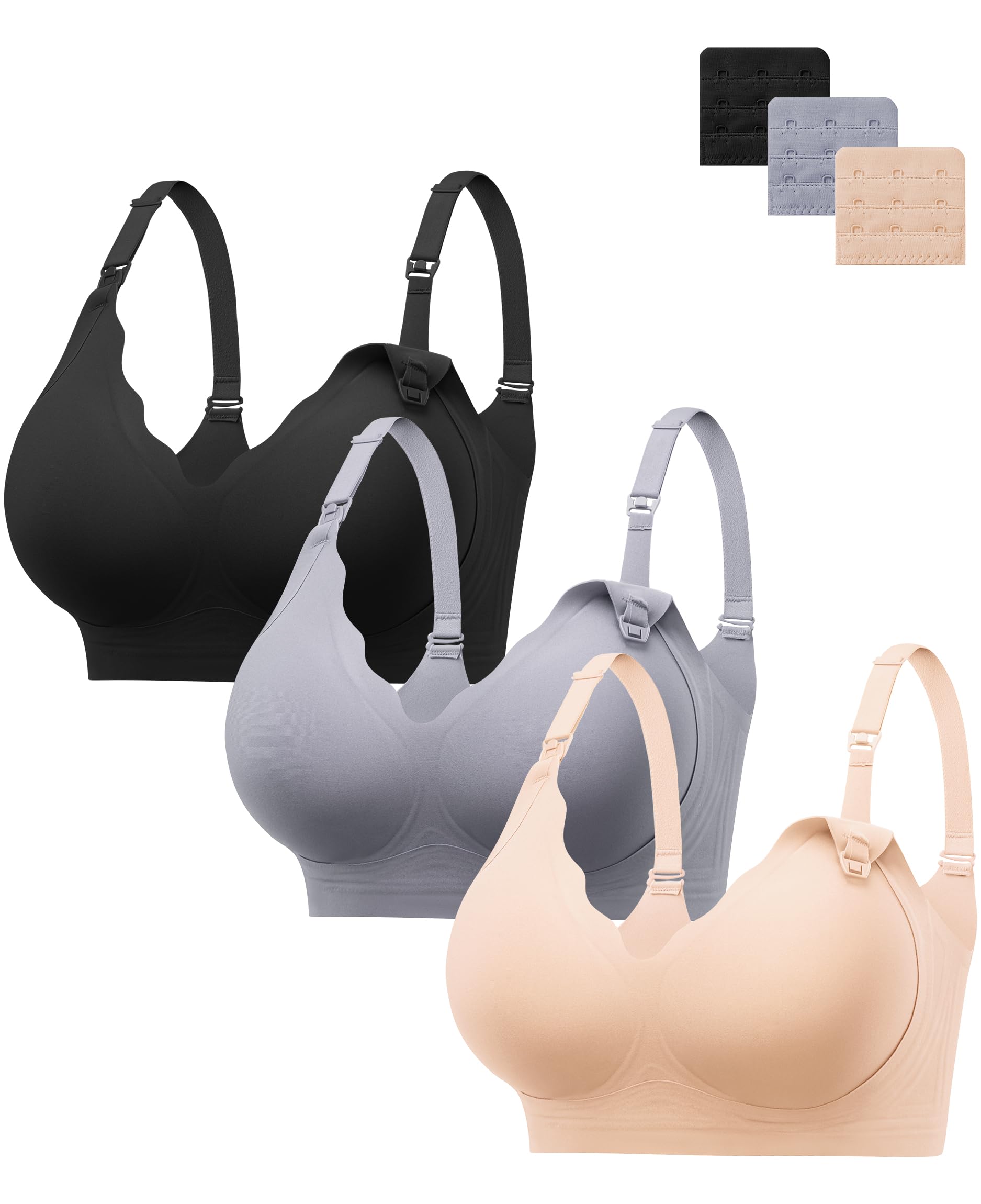 HBselect Nursing Bras for Breastfeeding Comfort Jelly Seamless Nursing Bra | Wom