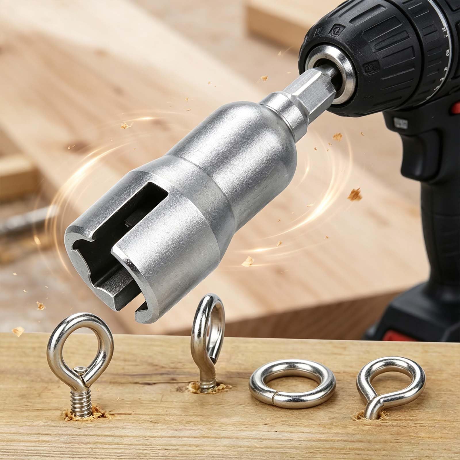 Hex Shank Socket Adapter, Drill Bit Driver for Power Tools | Hex shank socket ad