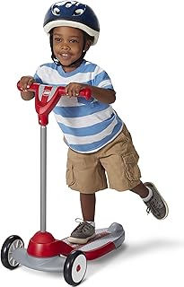 Radio Flyer My 1st Scooter, For Kids 2-5 Years Old, Red | Extra Wide Base for Balance, 2 Front Wheels for Added Stability, Easy to Use Foot Brake, (Amazon Exclusive)