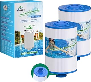 PWW50P3 SPA Filter Replacement for Unicel 6CH-940, FC-0359, 2 Pack | Compatible with FC-0359, 817-0050, 25252, 03FIL1400, 1 1/2" SAE Thread Screw in Filter