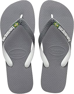Havaianas Brasil Mix White Black 35 36 Flip Flops Womens
