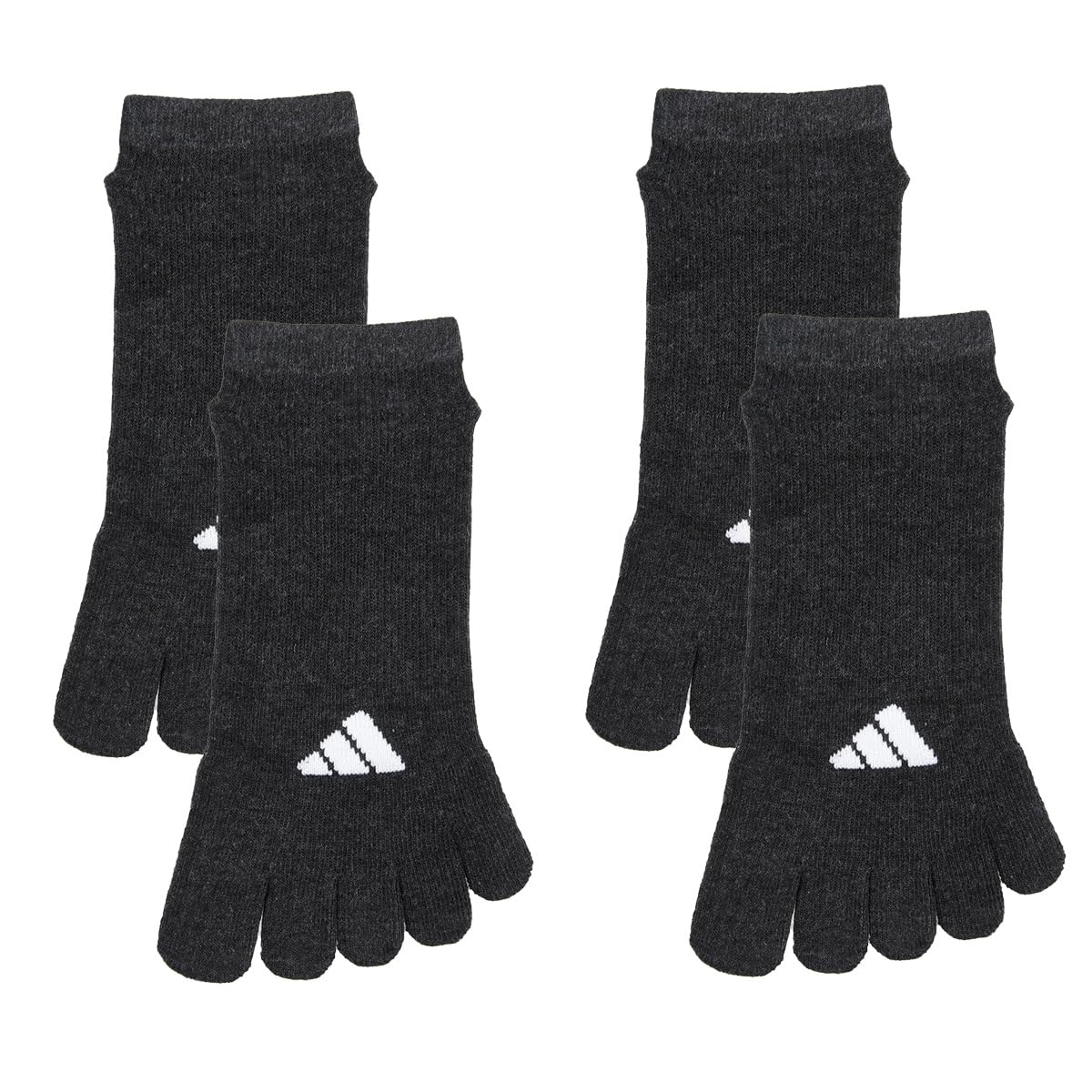 adidas(アディダス) ソックスEXCELLENT FUNCTION スニーカー丈ソックス 2足組 5本指 滑り止め付き 福助メンズ