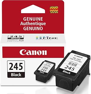 Canon Genuine Ink Cartridges PG-245 Black (1 Count) | Original Canon Printer Ink for PIXMA TR4520 / TS3120 / TS3220 Series Printers