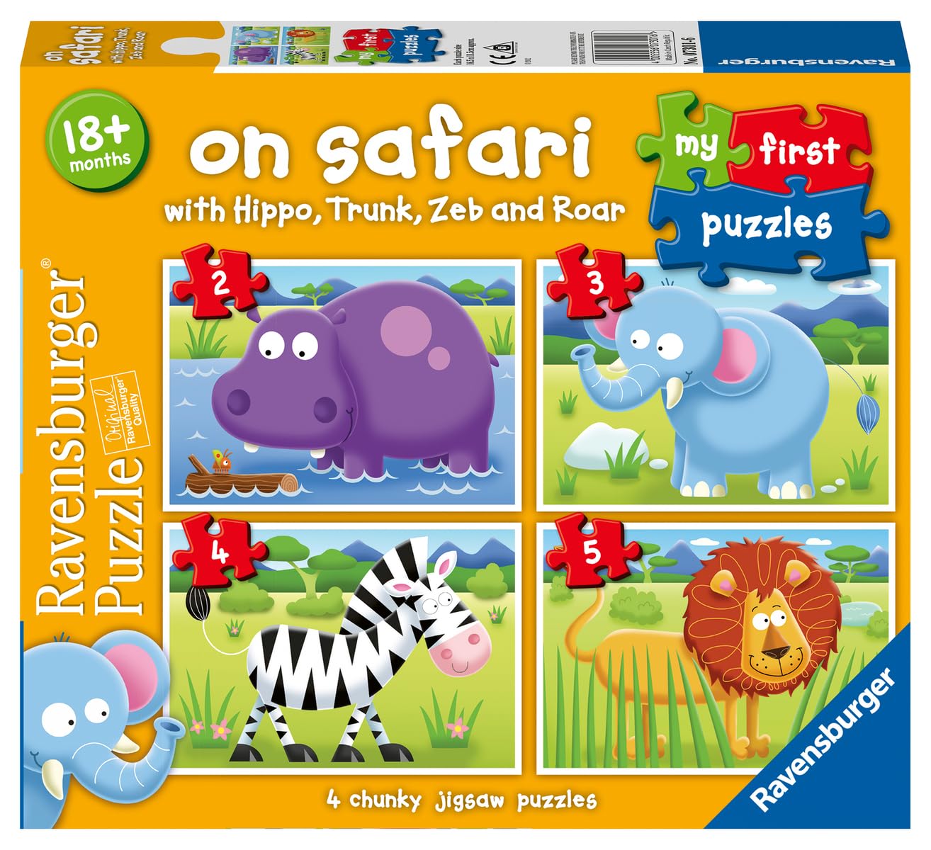 Ravensburger Children Puzzles My First Puzzle, On Safari - Ages 1+