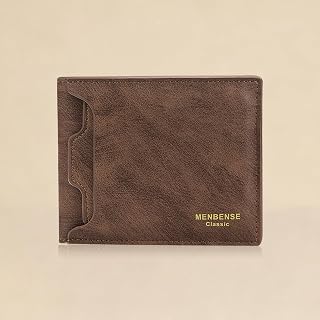 Mens Bifold Wallet, Soft Short 2 in 1 Removable Card Holder Sheet and PU Slim Wallet with 2 ID Windows, Simple and Generous Business Card Holder for Men Daily Travel and Work, Braun