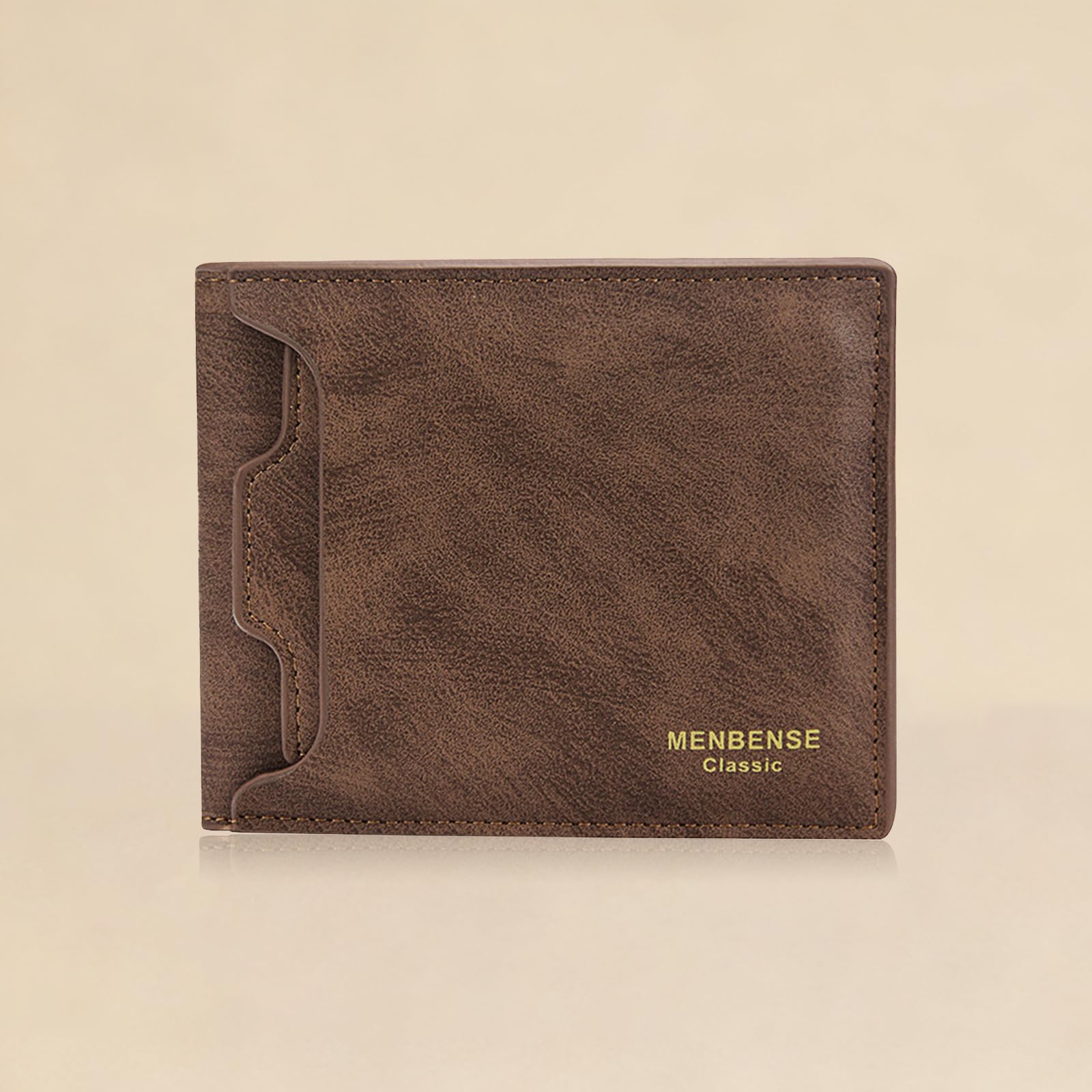 Mens Bifold Wallet, Soft Short 2 in 1 Removable Card Holder Sheet and PU Slim Wa