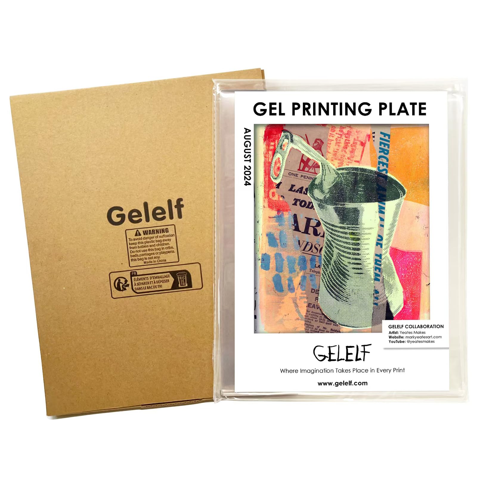 GELELF New Generation Gel Printing Plate, Upgraded Formula Printing Plate for Ge