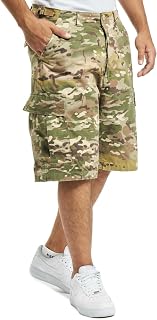 Brandit Men's BDU Ripstop Cotton Durable Breathable Multi Pocket Tactical Casual Active Outdoor Cargo Shorts