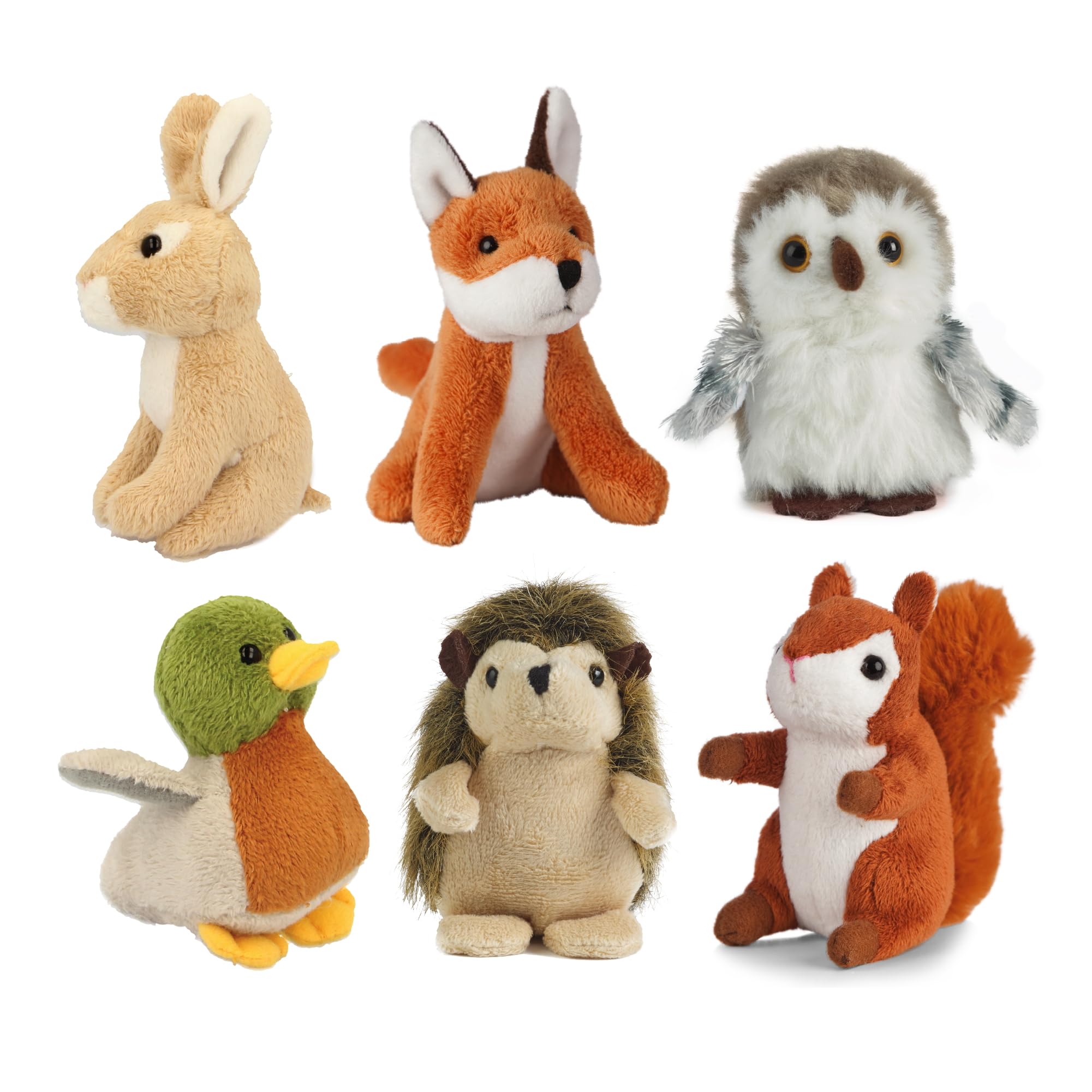 Living Nature Wildlife Buddies – 6 x 9 cm Realistic Mini Woodland Animal Plush T