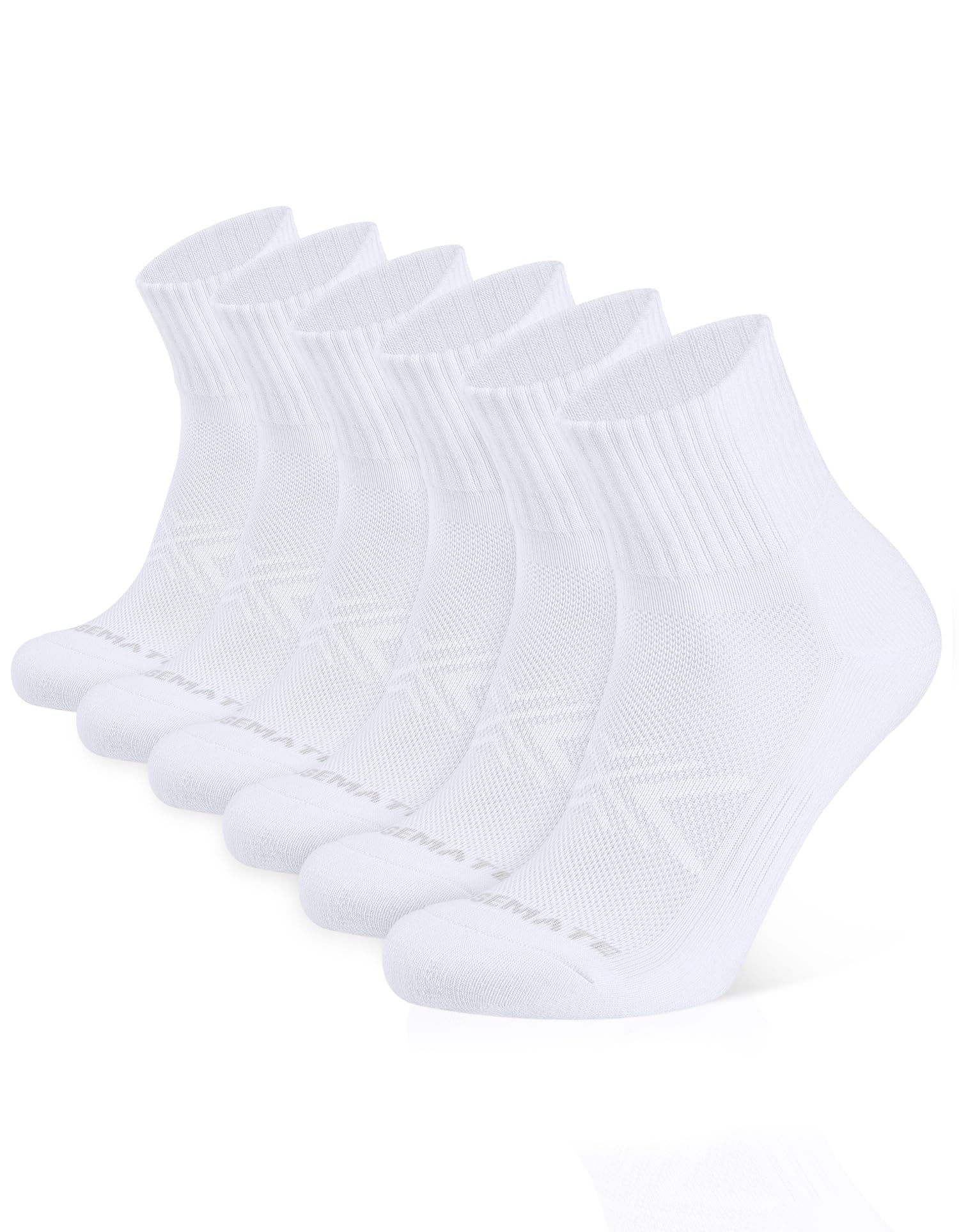 Closemate 6 Pairs of Men's Women's Sports Socks 6-8 9-11