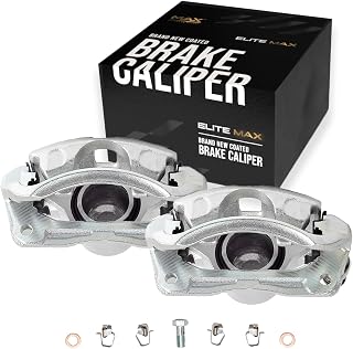 Max Advanced Brakes – Rear Brake Caliper for Mazda 3 | Fits 2004-2013 Mazda 3, Left & Right Side, Geomet Coated, w/ Hardward, Disc Brake Caliper Assembly w/ Bracket
