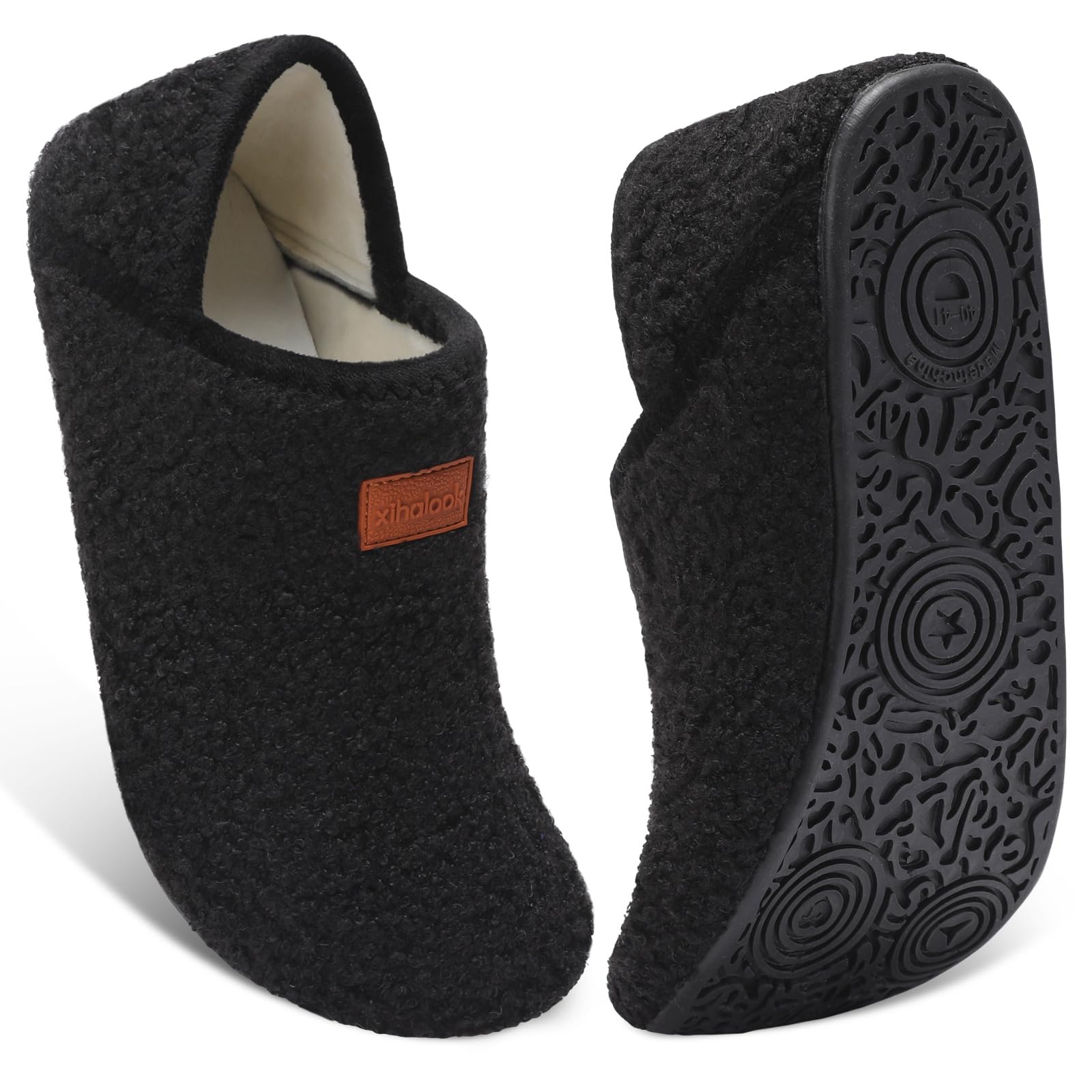 XIHALOOK Slippers for Women Men Cozy House Shoes Slip on Indoor Barefoot