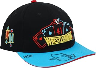 John Cena WWE Autographed WrestleMania 41 Brim Cap - Limited Edition of 25 - Autographed Wrestling Cards