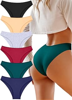 Cotton Underwear Womens Sexy Cheeky Bikini Panties Lingerie Outfits 6 pack