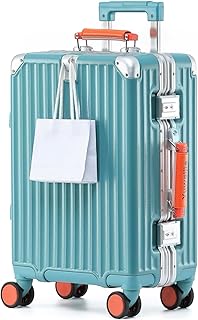 Yuweijie New Sensation! Modern! Suitcase, Carry Case, Hand Luggage, Large, Lightweight Aluminum Frame, Carry Bag, Silent, Double Casters, TSA Lock, Retro, Stylish Handle, Fatigue-Resistant Design