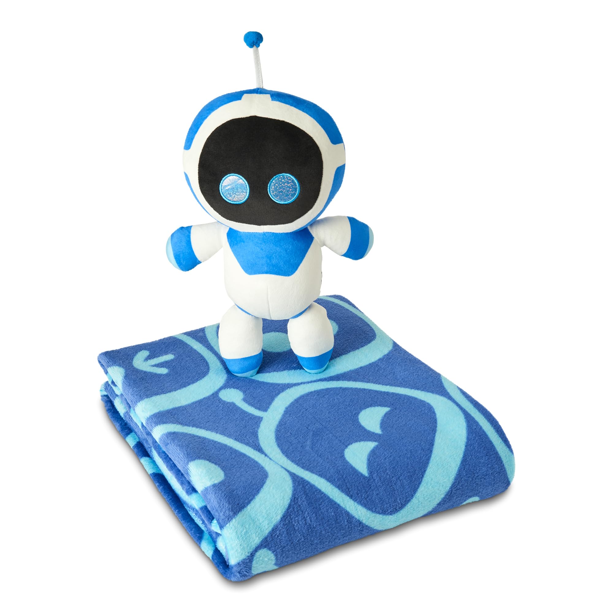 Northwest Astrobot Hugger Pillow & Silk Touch Throw Blanket Set, PlayStation Stu