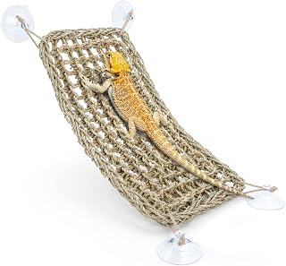 Niteangel Bearded Dragon Hammock Reptile Lounger for Chameleon, Lizards, Gecko, Snakes, Lguana Reptiles, Geckos (Rectangle 16'' x 8'')
