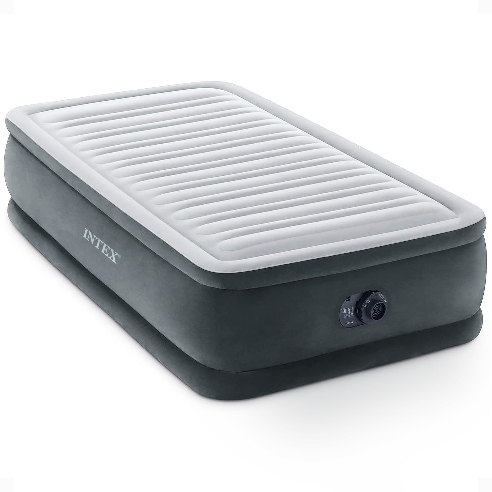 Intex Dura-Beam Deluxe 18" Twin Size Air Mattress with Built-in Pump | 64411ED -