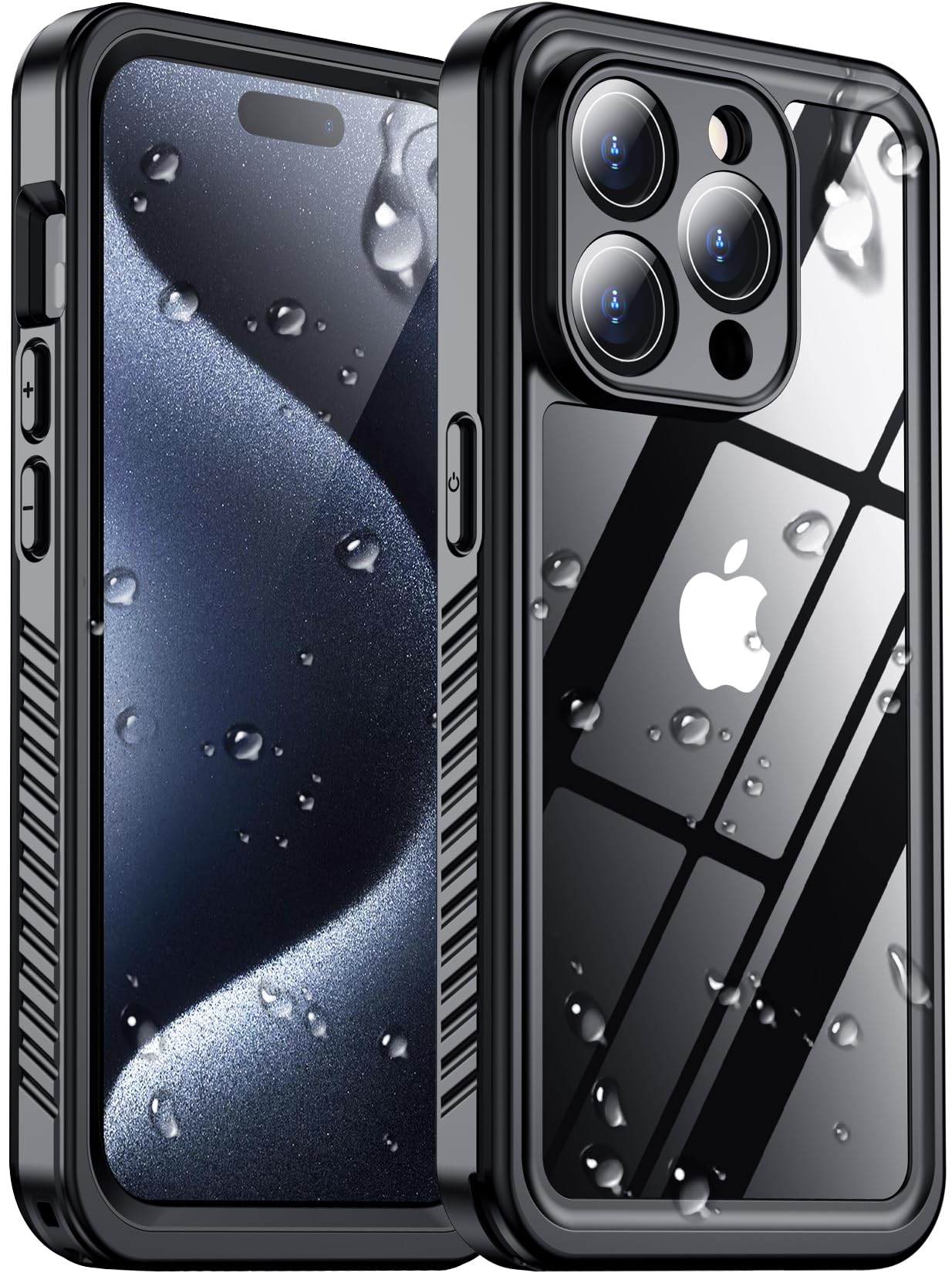 2025 New Designed for iPhone 15 Pro Case Waterproof, [Military Grade Shockproof]