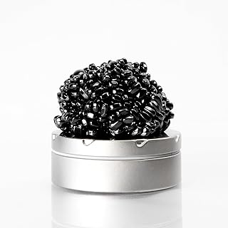 myHodo Crack Magnets Black 550+ Fidget Magnets for Desk Breaks & Busy Hands | 5–7 mm Ferrite Stones with a Gentle Magnetic Pull for Sorting, Kneading & Shaping – for Busy Hands, Short Breaks & ASMR