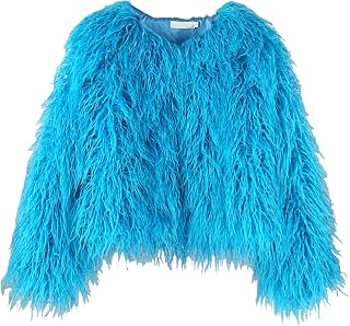Spring Winter Fluffy Faux Fur Coat Women's Shaggy Jacket Outwear