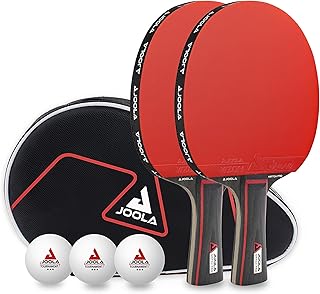 JOOLA Duo Table Tennis Set, 2 Bats and 3 Balls, Multiple Designs, 6 Piece | Complete 6-piece set, 2 table tennis bats, 3 balls, carry case, ideal for recreational play, multiple Duo designs