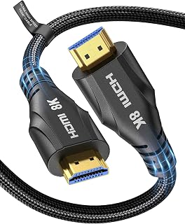 Cratree 10K 8K HDMI Cable 7m, High Speed HDMI Cable 4K 120Hz 8K 60Hz 48Gbps, Supports eARC Dolby Atmos HDCP 2.2 2.3 Compatible with PS5 Blu-Ray HDTV Projector Monitor