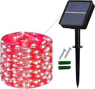 Lezonic Solar String Lights Outdoor,12M/40Ft 120LED Waterproof Fairy Lights