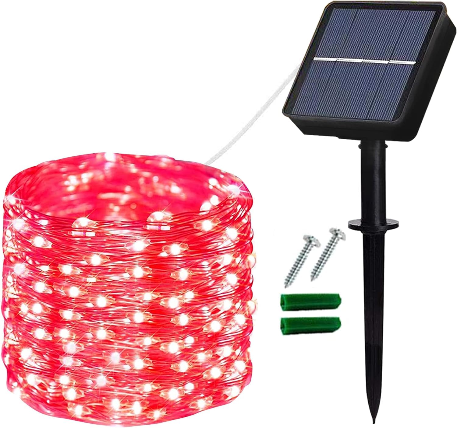 Lezonic Solar String Lights Outdoor,12M/40Ft 120LED Waterproof Fairy Lights