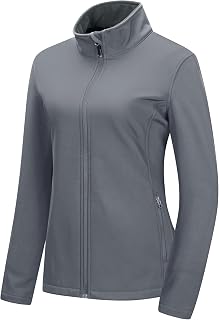 33,000ft Women's Lightweight Softshell Jacket Fleece Lined Windproof Waterproof Warm Jacket for Running Golf Hiking