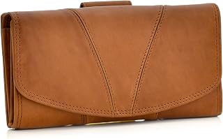 Style N Craft Full-Grain Leather Clutch Wallet for Women, RFID-Protected with Multiple Card Holders