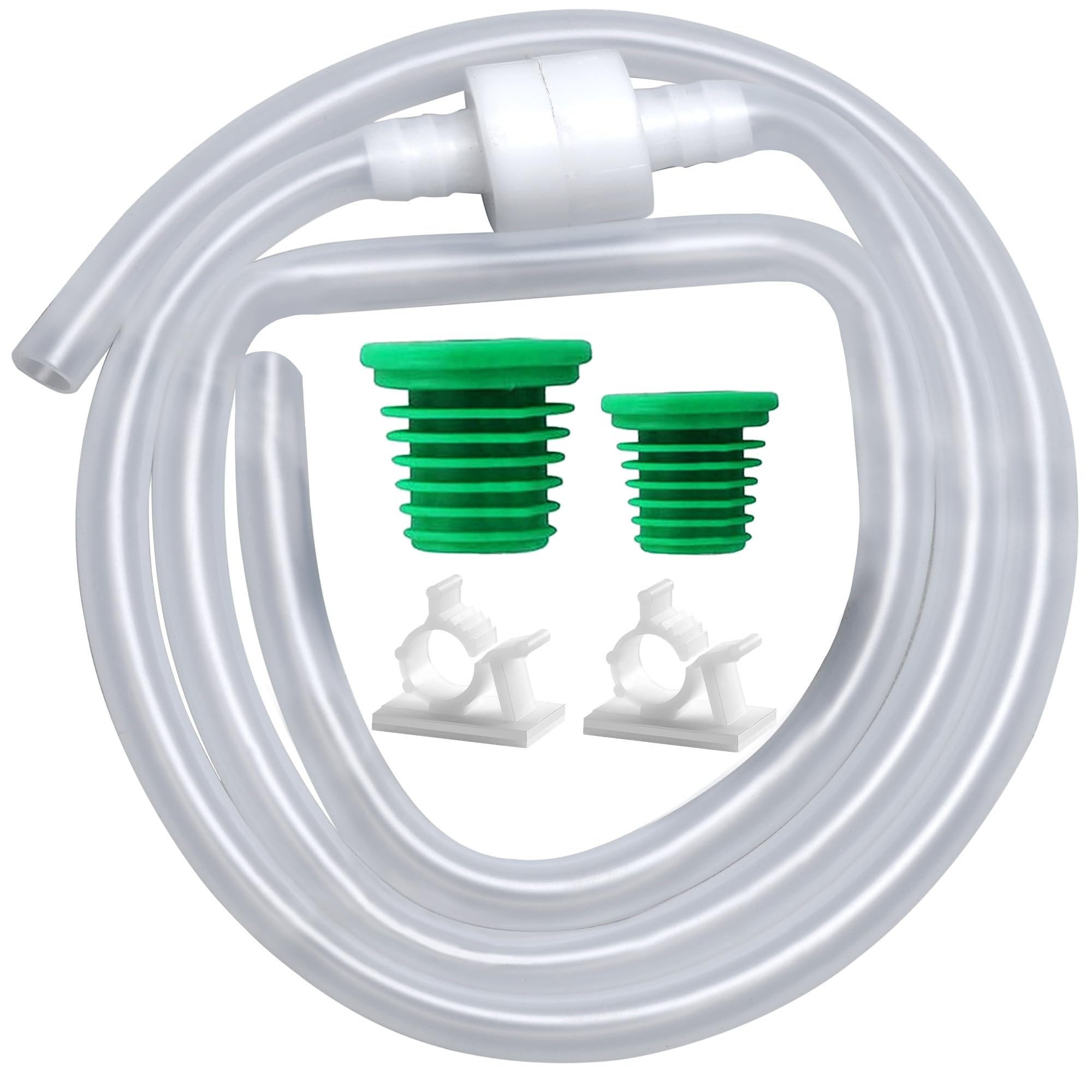 Sink Soap Dispenser Extension Tube Kit with Upgraded Check Valve, 47" Under Coun