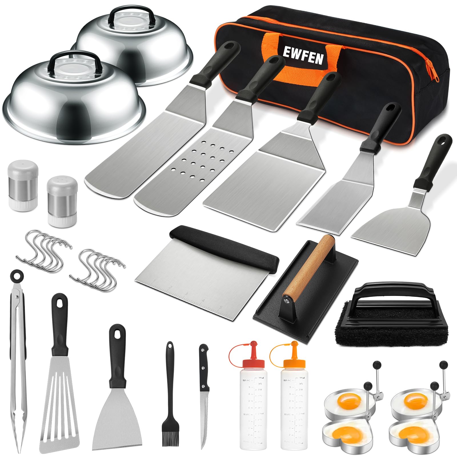 EWFEN 35PCS Griddle Accessories Kit, Flat Top Grill Accessories Set for Blacksto