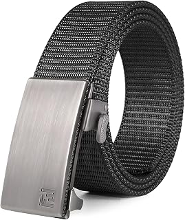 Fairwin Tactical Belt Military Style Webbing Rigger Belt Lightweight Heavy Duty Metal Buckle