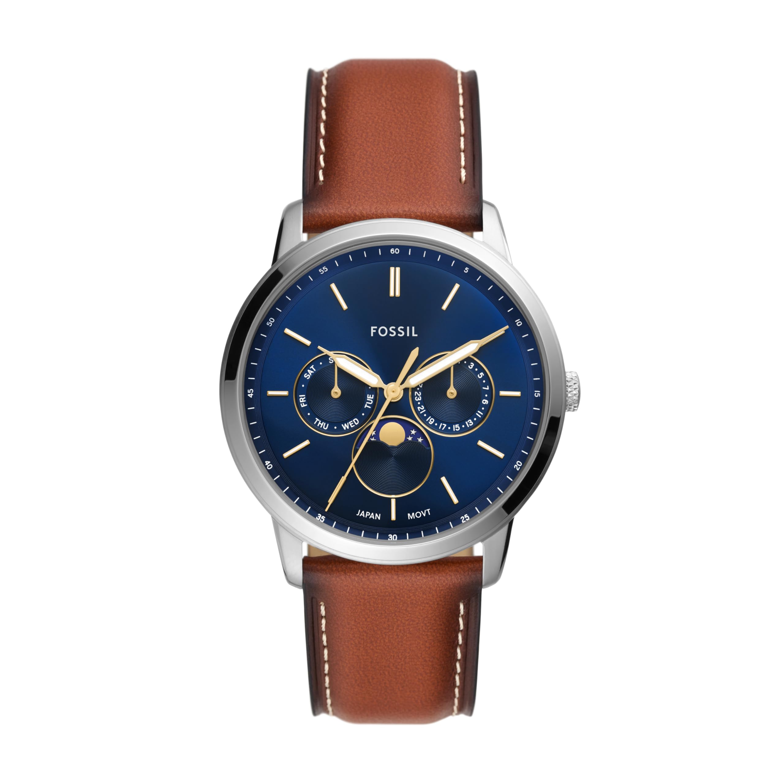 Fossil Men's Watch, Neutra Quartz Stainless Steel Chronograph Watch for Men