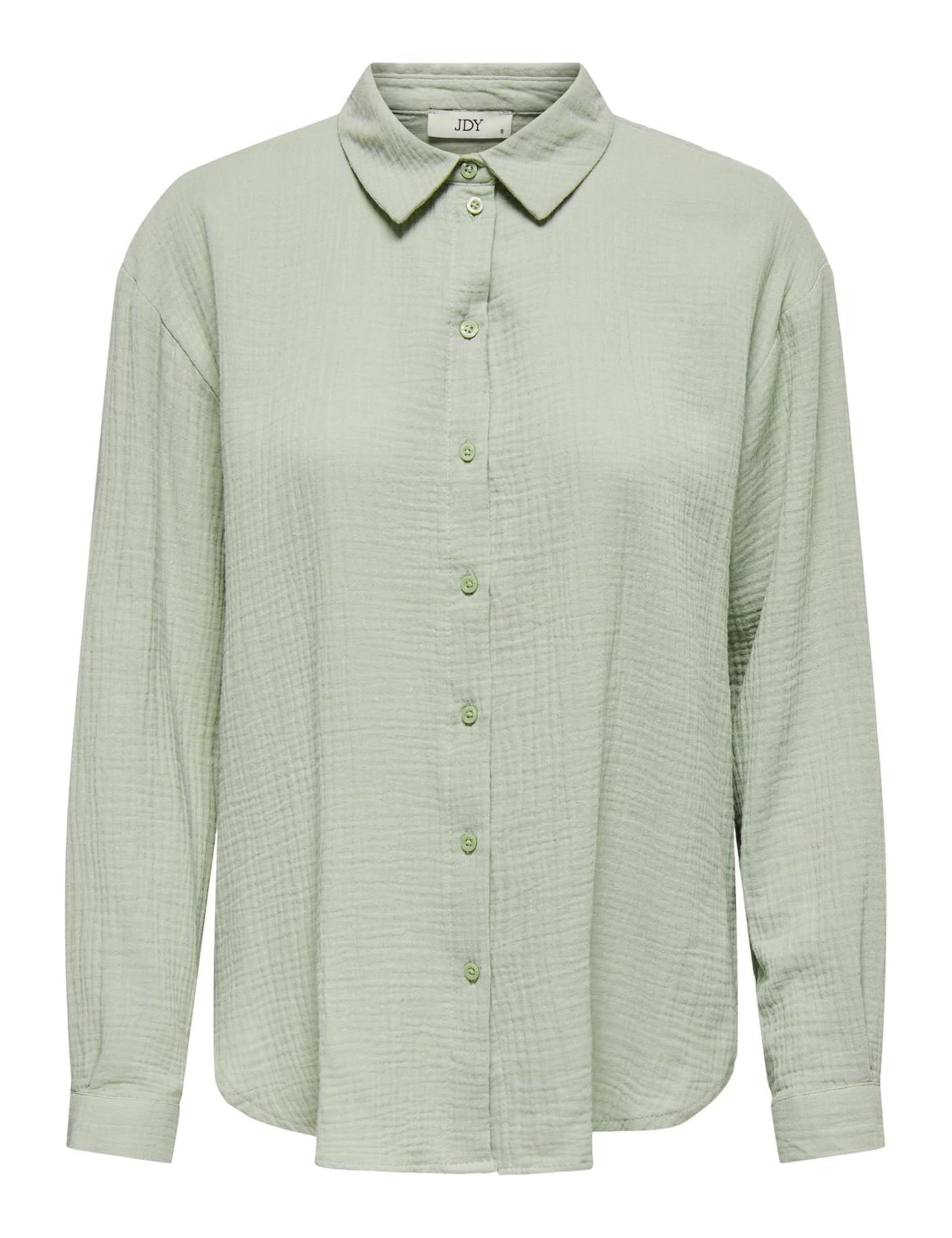 JDY Jdytheis L/S Loose T-Shirt Wvn Noos Shirt, Women, Desert Sage, M