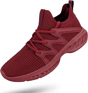 Pujcs Men's Slip on Walking Shoes Athletic Non Slip Tennis Running Shoes
