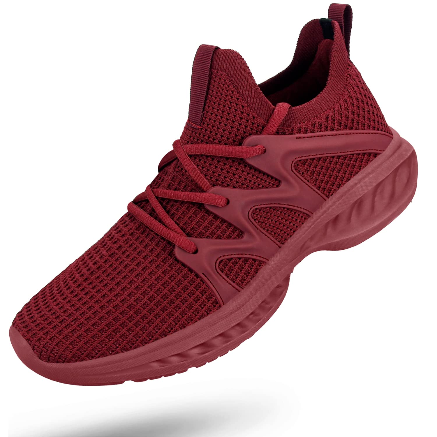 Pujcs Men's Slip on Walking Shoes Athletic Non Slip Tennis Running Shoes
