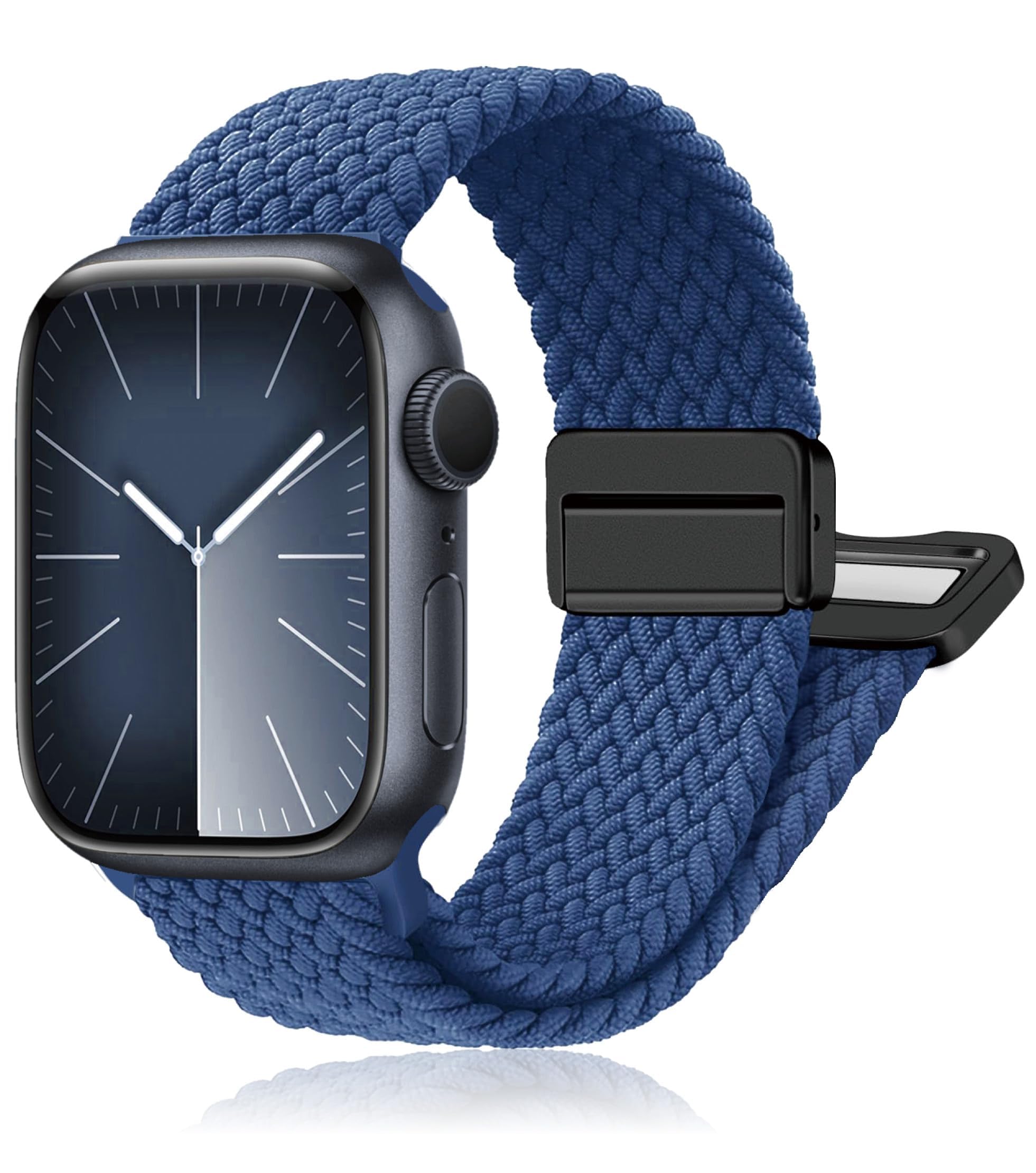 Cinturino magnetico intrecciato per Apple Watch da donna e uomo, 40 mm, 44 mm, 4