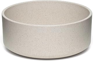 Loving Pets - Dolce Bamboo - Eco-Friendly Pet Bowls & Dishes for Dog, Cats, Puppy Food and Water Dish -Sustainable and Dishwasher Safe, Made with Real Bamboo (Medium, Oat-Beige)