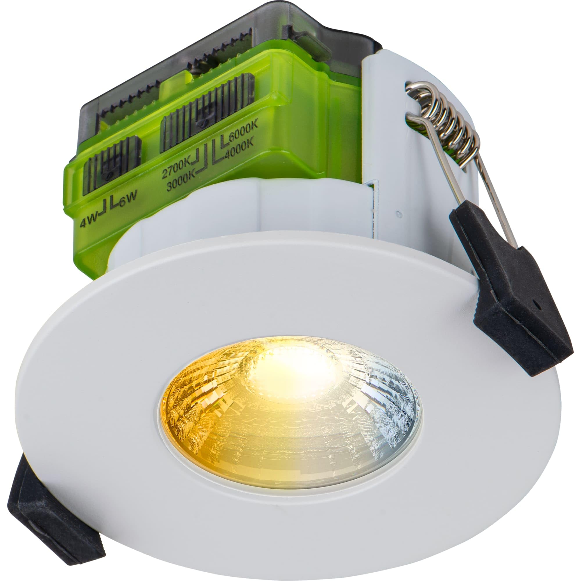 Luceco LED Flat Downlight with Power Change and 4 Colour Change Temperature Opti