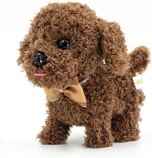 WEofferwhatYOUwant Labradoodle – Robot Dog that Walks, Barks & Wags Tail, Interactive Plush Puppy for Toddlers 18+ Months – Soft Goldendoodle Toy, Real Sounds, Touch-Activated, Certified Safe