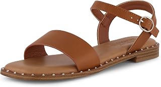 CUSHIONAIRE Verona Single Band Sandal + Memory Foam for Women