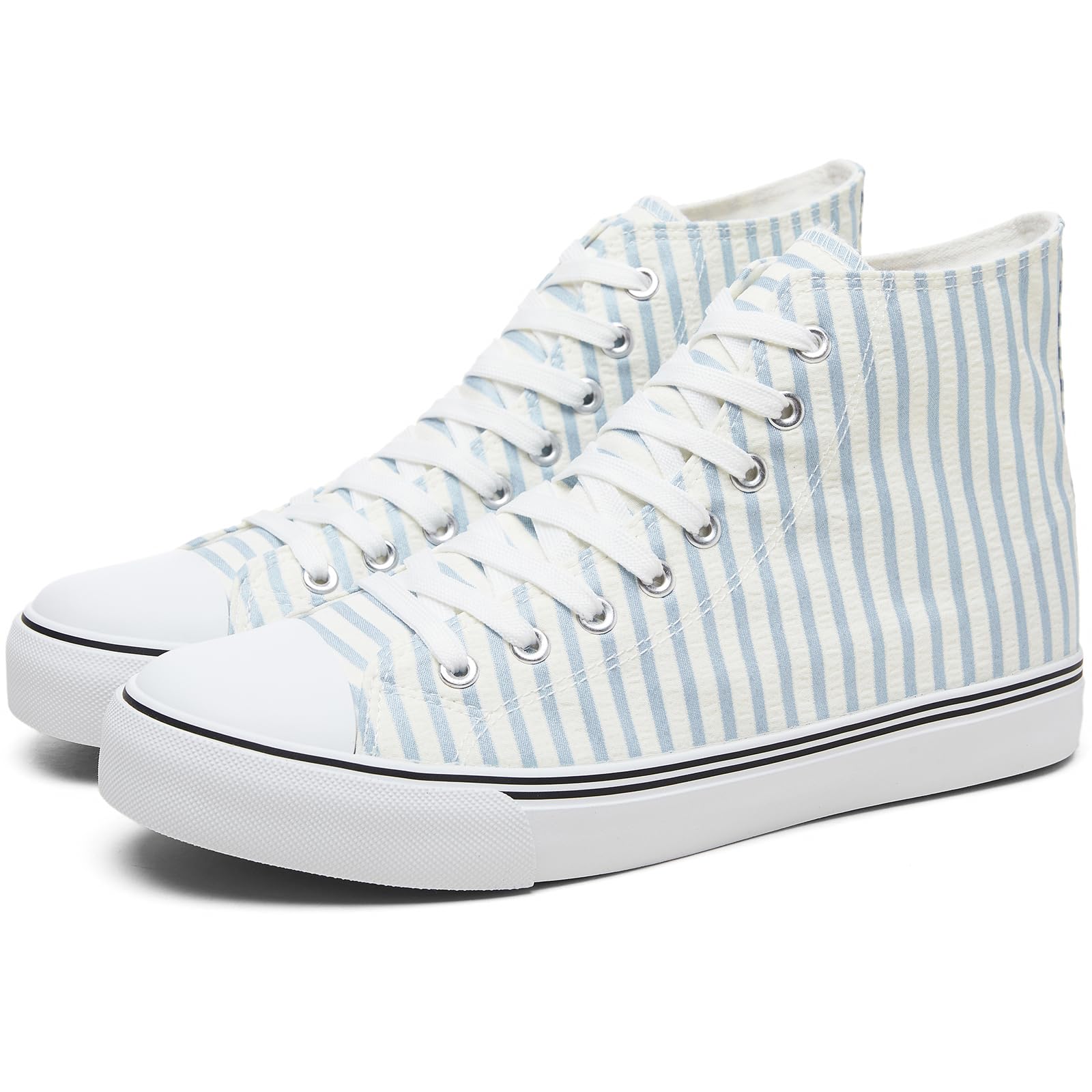 yageyan Men’s High Top Canvas Sneakers Fashion Lace up Walking Shoes Casual Clas
