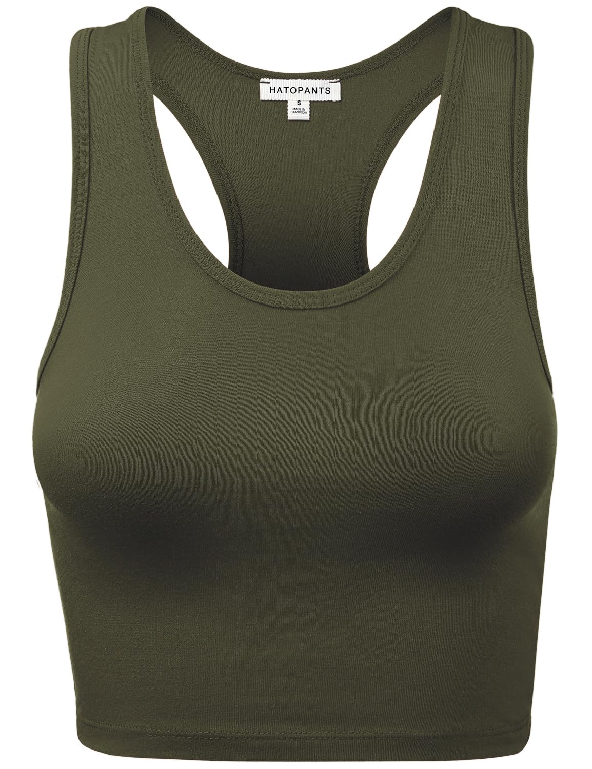Women Sleeveless Racerback Tank Top Crop Top Lingerie Camisole Premium Cotton Sh