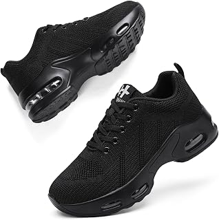 Womens Orthopedic Trainers Running Shoes Air Cushion Athletic Sports Lightweight Tennis Walking Sneakers Casual Mesh Breathable Ladies Fashion Plantar Fasciitis Jogging Shoes