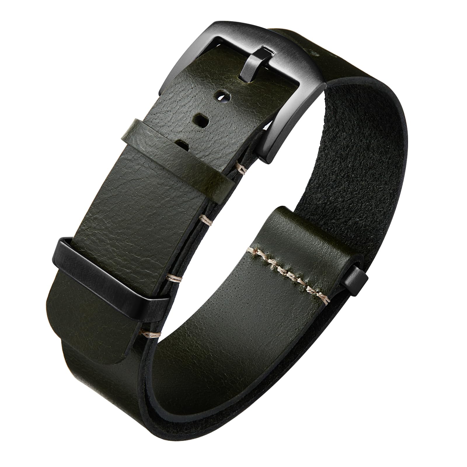 BINLUN Bracelets de Montres en Cuir Remplacement Bracelet pour Montre en Cuir Hu