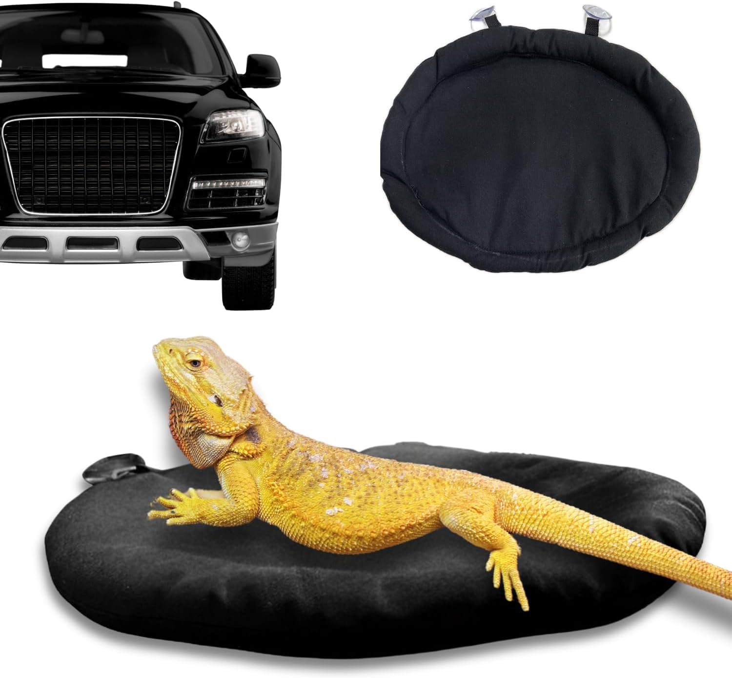 Aipush Bearded Dragon Bed Soft Mat with Suction Cup Bearded Dragon Sleep Cushion