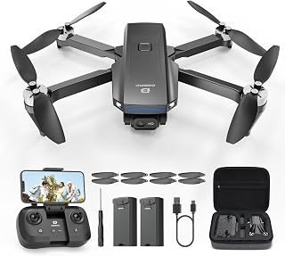 DEERC D20S 1080P Camera Drone with Brushless Motors, 2 Batteries | 1080P Camera; 90° Remote Adjustment; Brushless Motors; Optical Flow; 2 Batteries; Up to 30 Minutes Combined Flight Time