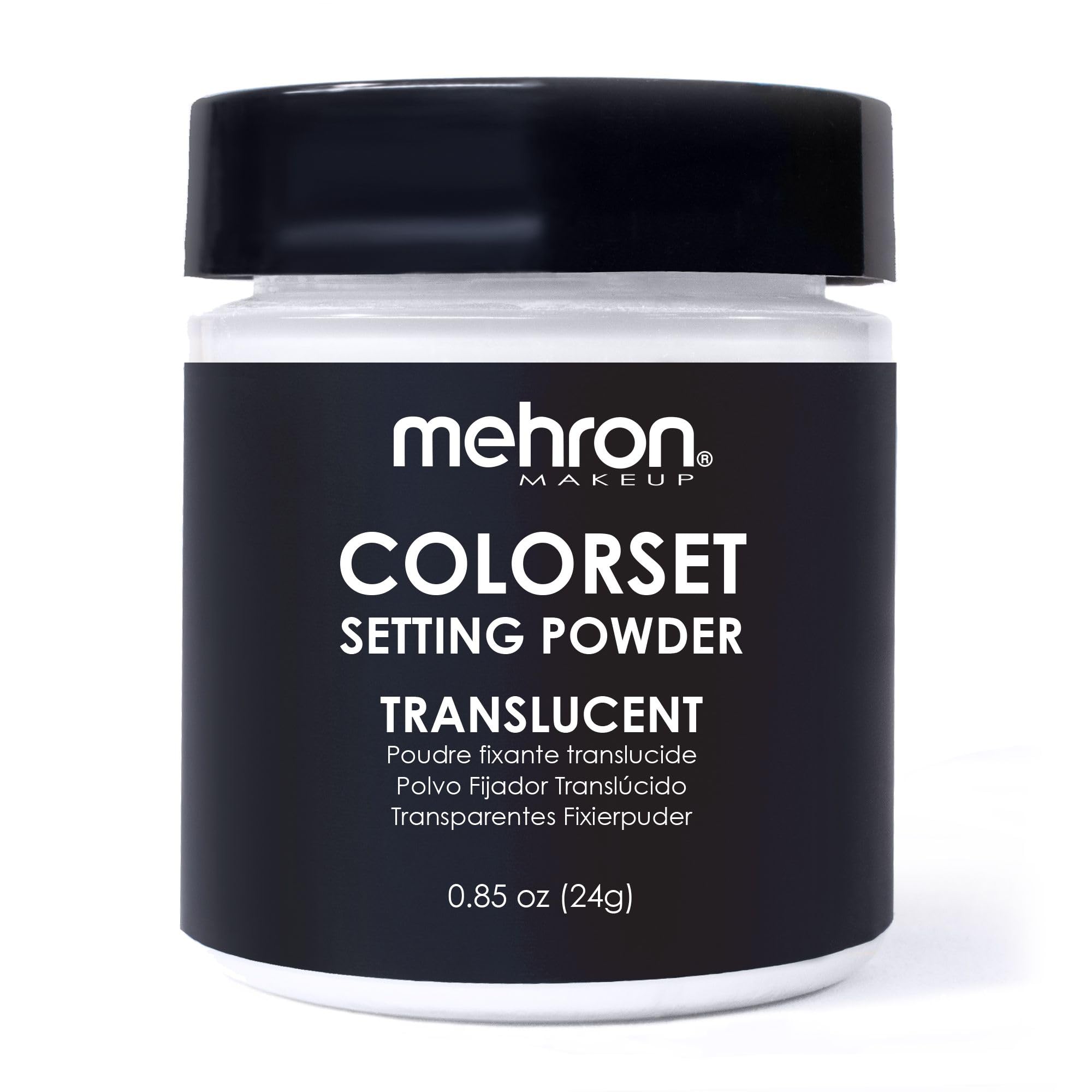 Mehron Makeup Colorset Setting Powder - TRANSLUCENT Setting Powder | .85 oz Tran